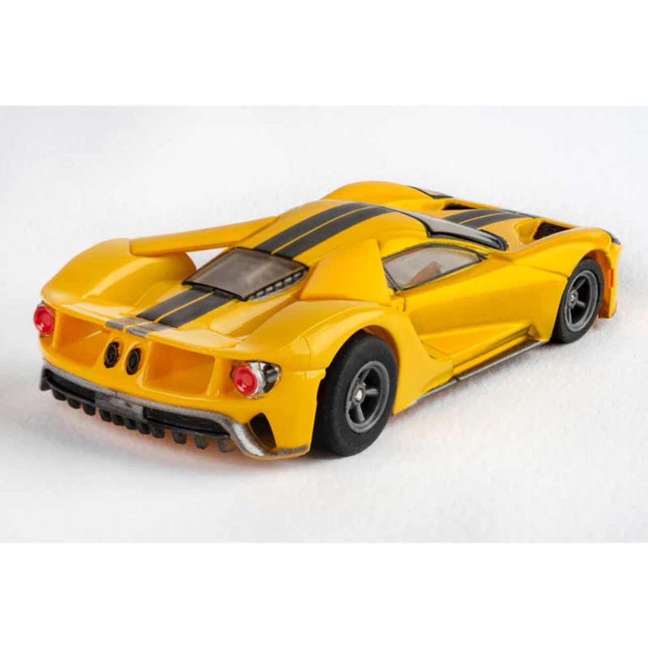 AFX Ford GT Triple Yellow Mega G+ HO Slot Car - Image 2
