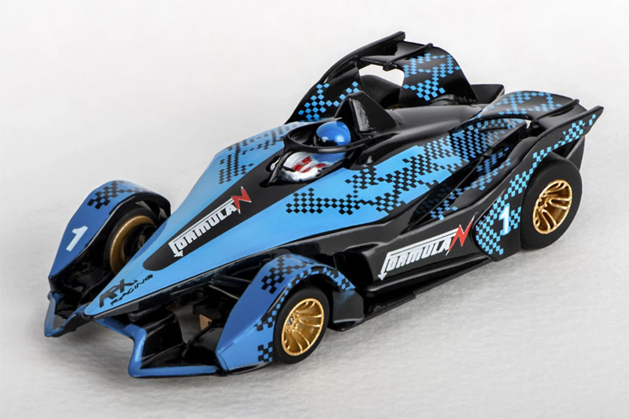 AFX Formula N Black/Blue Mega G+ HO Slot Car