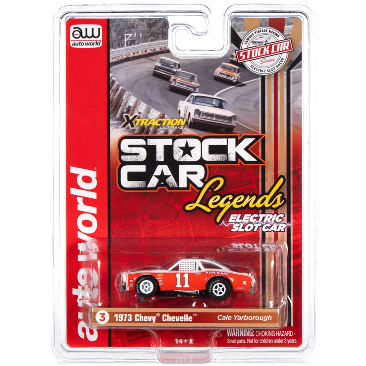 Auto World 1973 Chevrolet Chevelle Cale Yarborough Stock Car Legends Xtraction HO Slot Car - Image 4