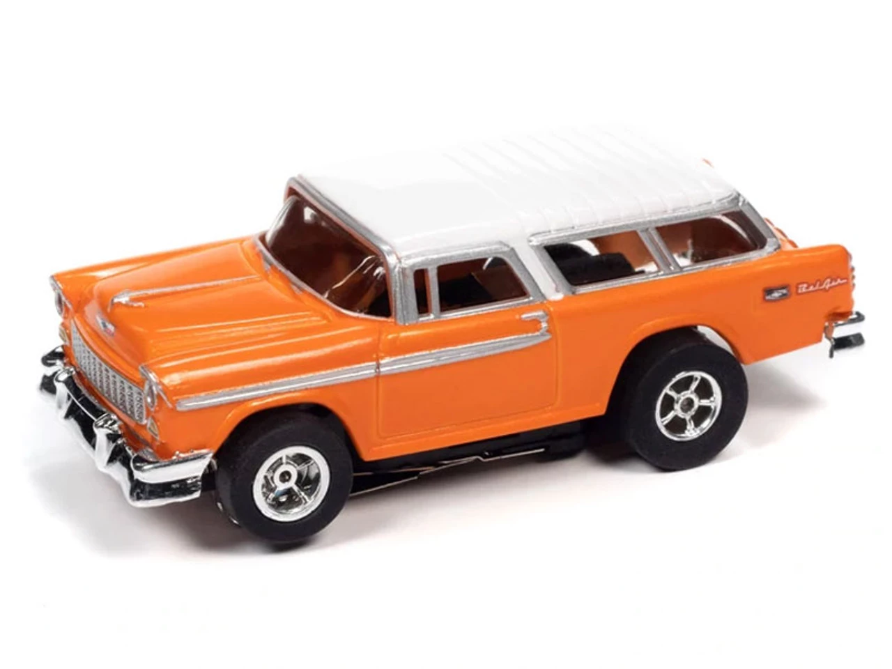 Auto World 1955 Chevrolet Nomad (Orange) X-Traction Flamethrowers R33 HO Slot Car