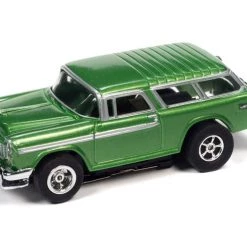 Auto World 1955 Chevrolet Nomad (Green) X-Traction Flamethrowers R33 HO Slot Car