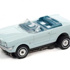 Auto World 1965 Ford Mustang Convertible (Blue) Thunderjet HO Slot Car