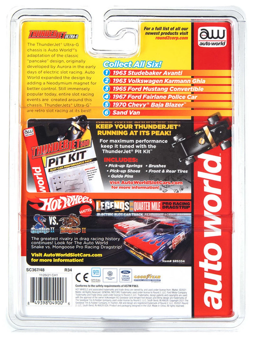 Auto World Sand Van (Yellow) Thunderjet HO Slot Car - Image 5