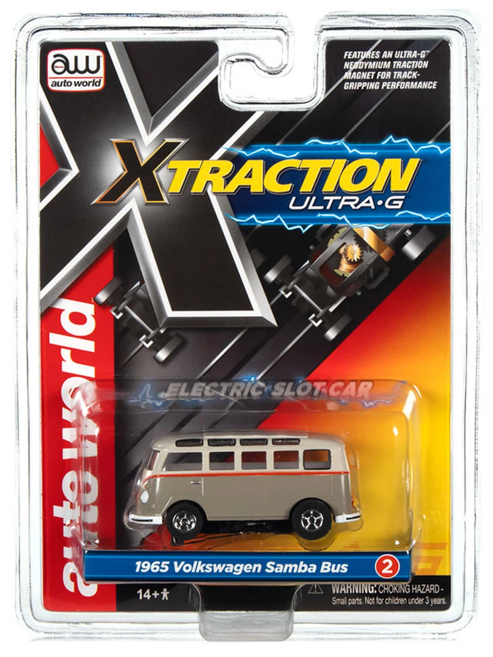 Auto World 1965 Volkswagen Samba Bus (Tan) X-Traction R34 HO Slot Car - Image 4