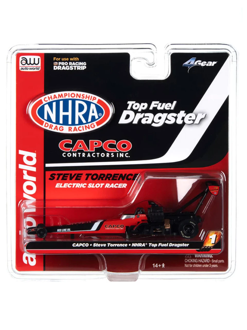 Auto World NHRA Steve Torrence - CAPCO Top Fuel Dragster 4Gear R27 HO Slot Car - Image 4