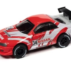 Auto World 1999 Nissan Skyline GT-R (Red/Gray) Import Heat X-Traction HO Slot Car