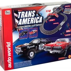 Auto World Trans America 10' HO Slot Car Set