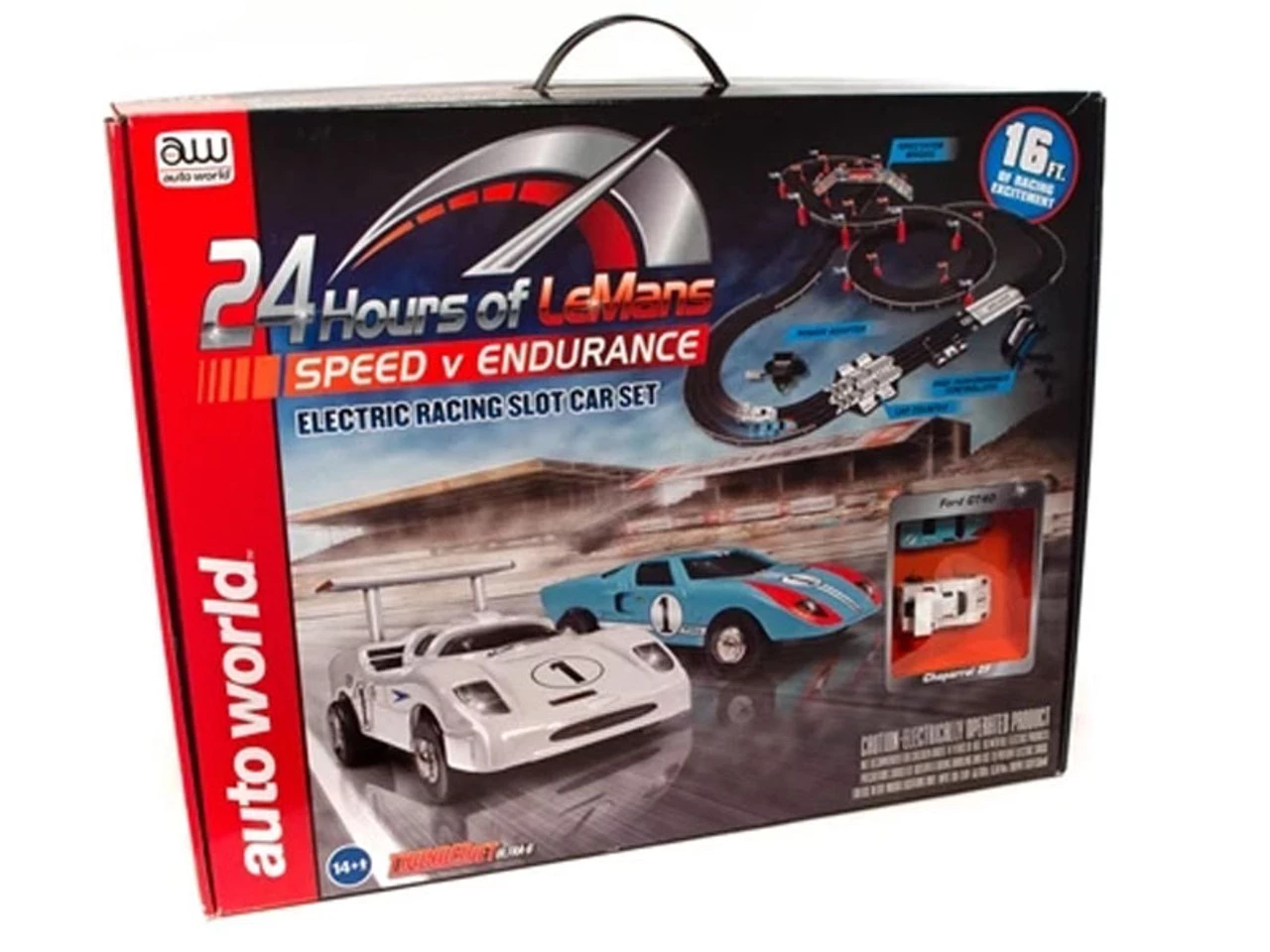 Auto World 24 Hours of LeMans Speed v Endurance 16' HO Slot Car Set