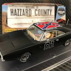 Pioneer 1969 Dodge Charger 'General Lee' BLACK 1/32 Slot Car - DEALER SPECIAL