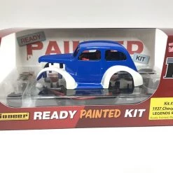 Pioneer 1937 Chevy Sedan Legends Racer 'Ready Painted' Blue/White Kit 1/32 Slot Car