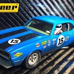 Pioneer 1968 Chevy Camaro #15 Blue 12hr Enduro Racer 1/32 Slot Car
