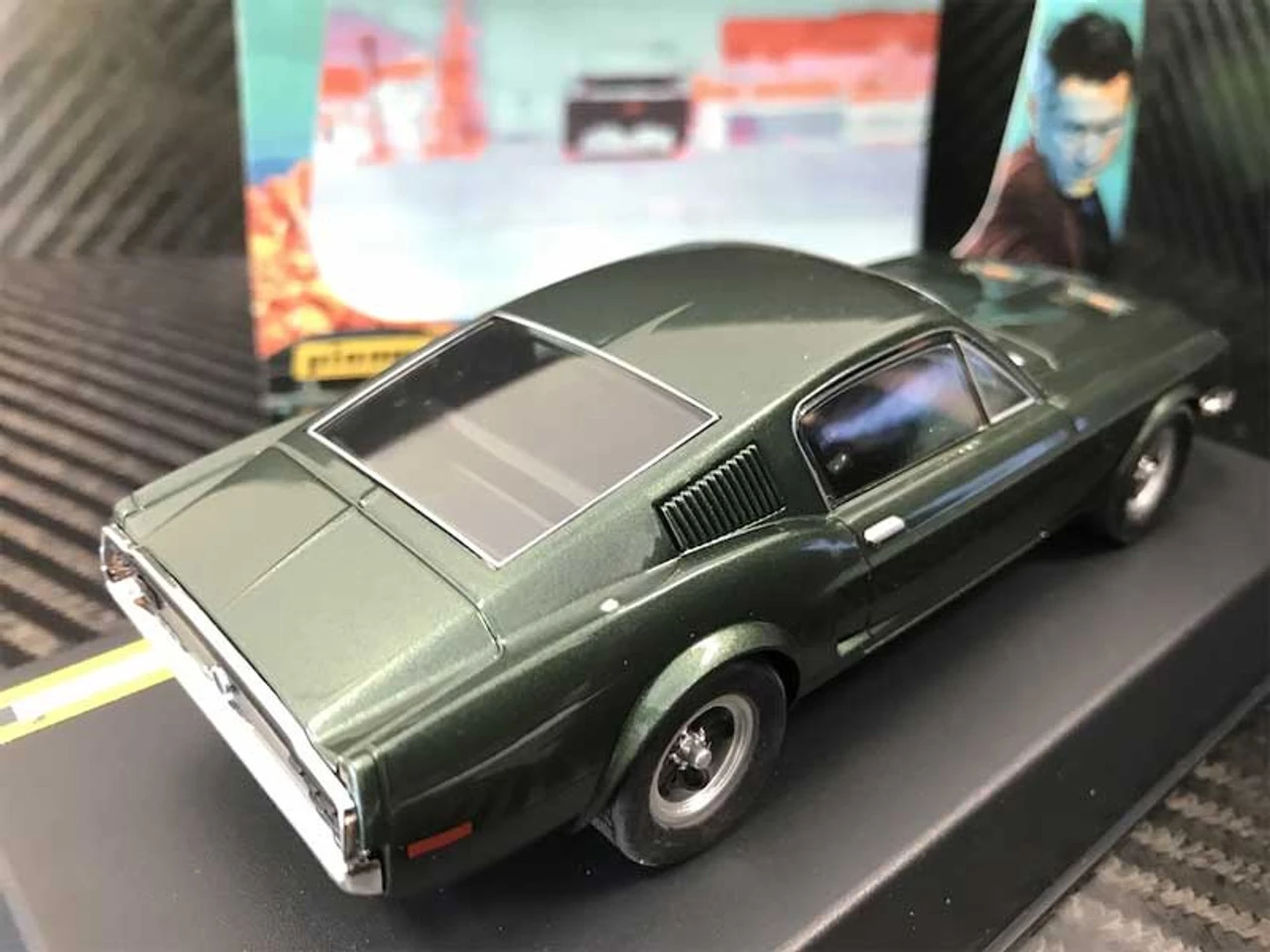 Pioneer 1968 Ford Mustang 390 GT 'Steve McQueen BULLITT' 1/32 Slot Car - Image 4