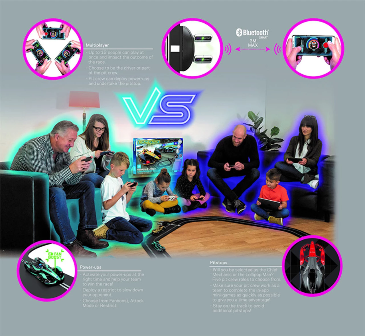 Scalextric Formula E World Championship Spark Plug 1/32 Slot Car Track Set - Image 3