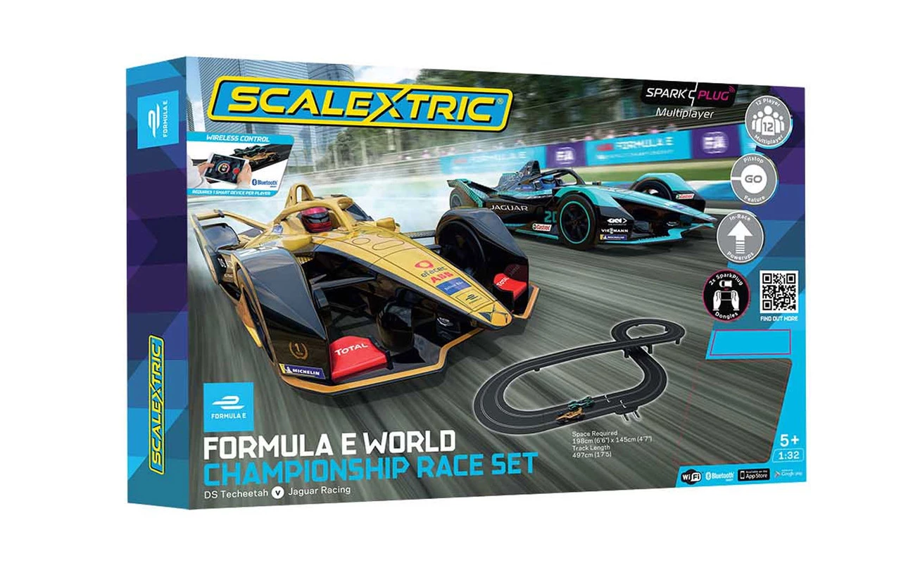 Scalextric Formula E World Championship Spark Plug 1/32 Slot Car Track Set