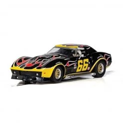 Scalextric Chevrolet Corvette No 66 Flames 1/32 Slot Car