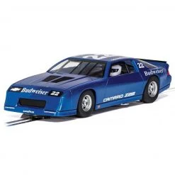 Scalextric Chevrolet Camaro Z28 Blue IROC-Z Budweiser 1/32 Slot Car